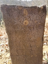 The grave of Mrs. Polly Mathis